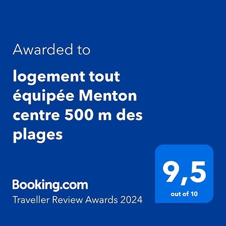 Appartement Tout Equipe Centre Ville Menton Eksteriør bilde