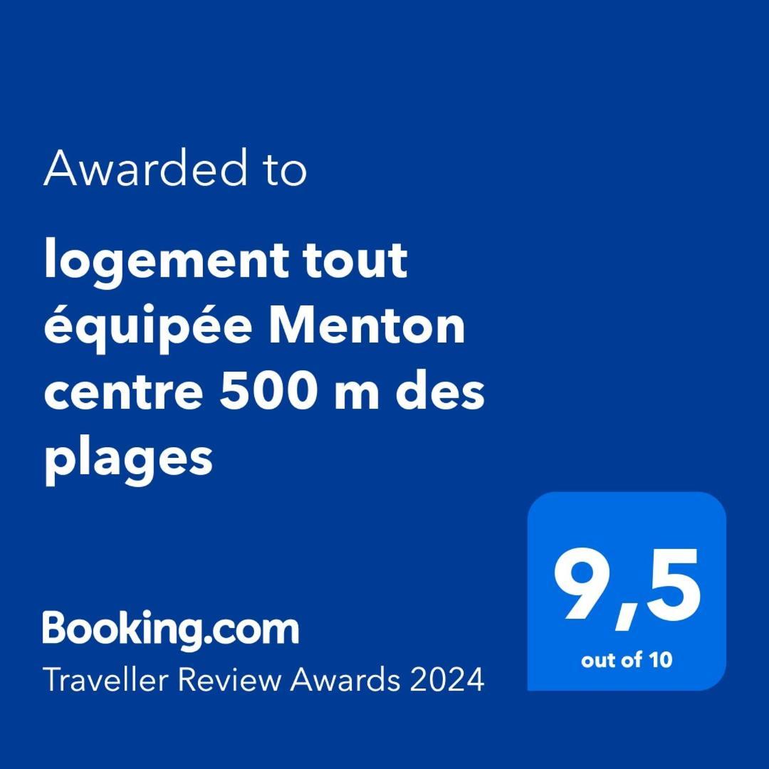 Appartement Tout Equipe Centre Ville Menton Eksteriør bilde